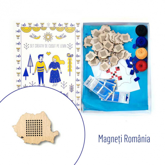 Set de Cusut Magneți Harta României 